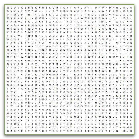 lab techniques wordsearch