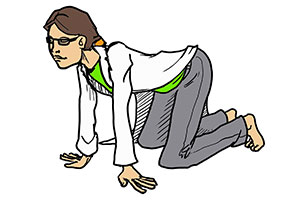 Step 1: One-legged King Pigeon Pose