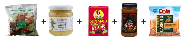 Thai meatball ingredients