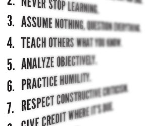 BenchFly's Rules of a Scientist's Life